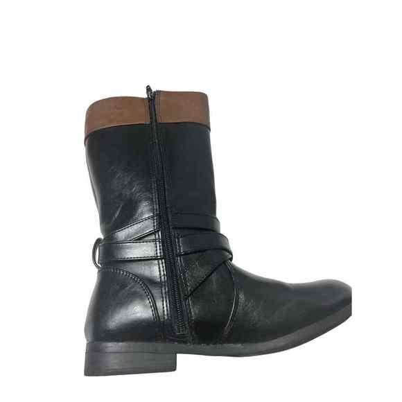 Arizona Black knee High Boots Low Heel Women Size 4M - Picture 5 of 13